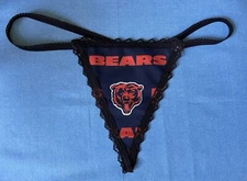 Womens CHICAGO BEARS Nfl Football String Thong Underwear