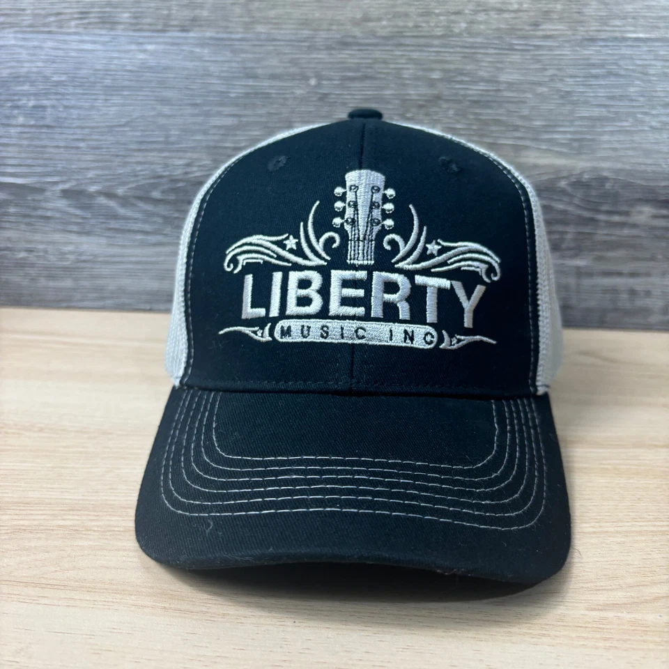 Liberty Music Hat Cap Strap Back Black Guitars Ibanez Adjustable - Image 2 of 4