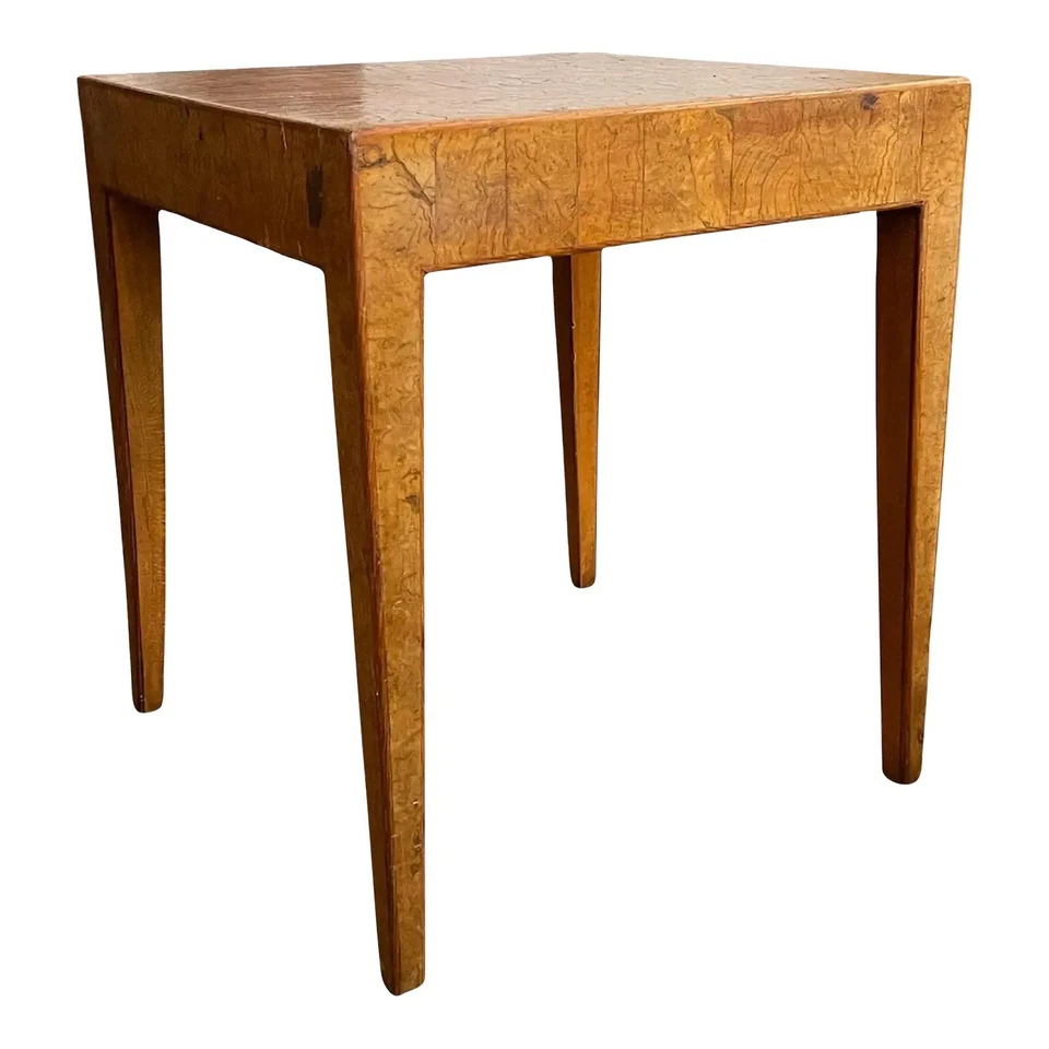 Mesa de centro de madeira burl italiana fina por Cannell & Chaffin - Imagem 3 de 4