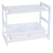 StoreSmith Expandable Under Sink Organizer | Open Box