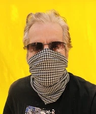 🇺🇸Black&White Houndstooth Tube Scarf Bandana Face Mask Neck GIFT