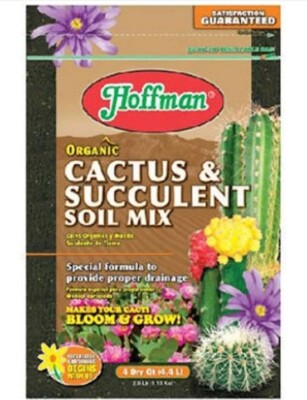 Hoffman Organic Cactus & Succulent Soil Mix, 4 Quarts Special formula drainage