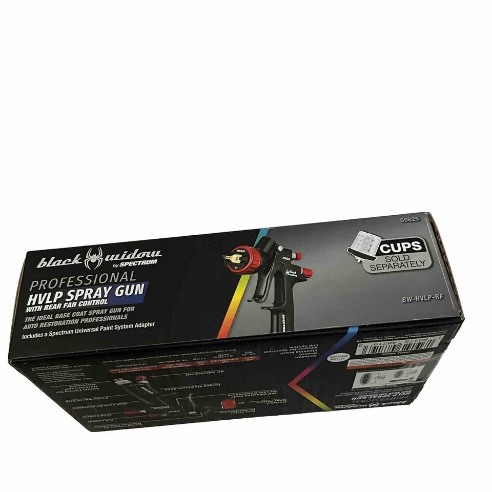 Black Widow By Spectrum BWHVLPRF1.7 Professional HVLP Spray Gun