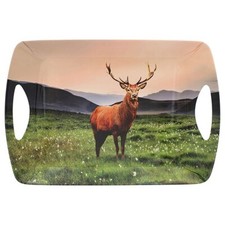 Monarch Stag Large Tray Perfect  Tea Party Dinner Plates Etc 47.5x 33.5 x 4.8cm