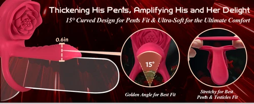 Penis Cock Ring Vibrator G-spot Dildo Massager Sex Toys For Men Couples - Picture 12 of 16