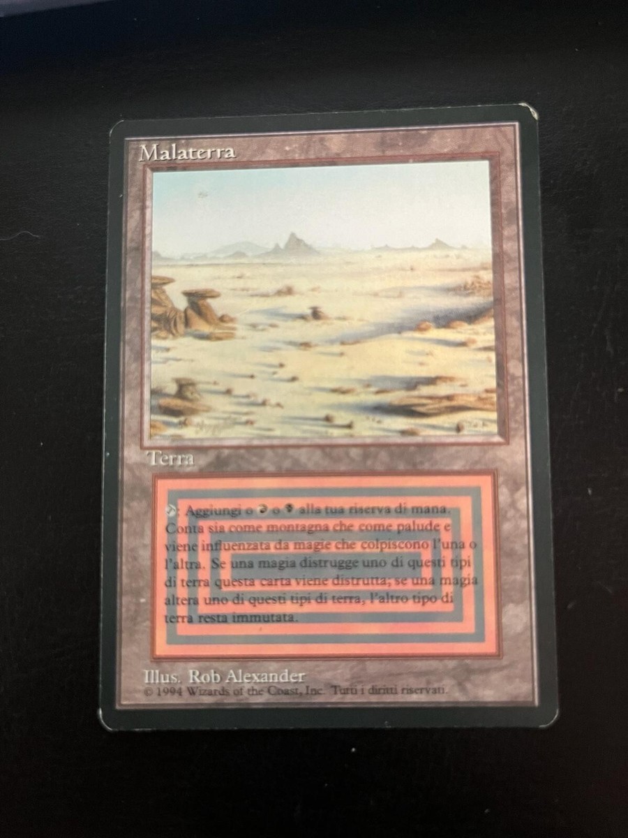 MTG BADLANDS EXC MALATERRA FBB 1 EDIZIONE BLACK BORDER MAGIC