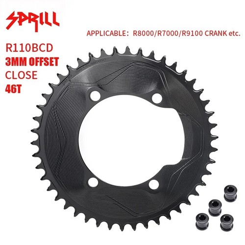 110BCD Bike Chainring 3mm Offset Sprocket for R7000/R8000/R9100 4-screw Crank - Picture 10 of 43