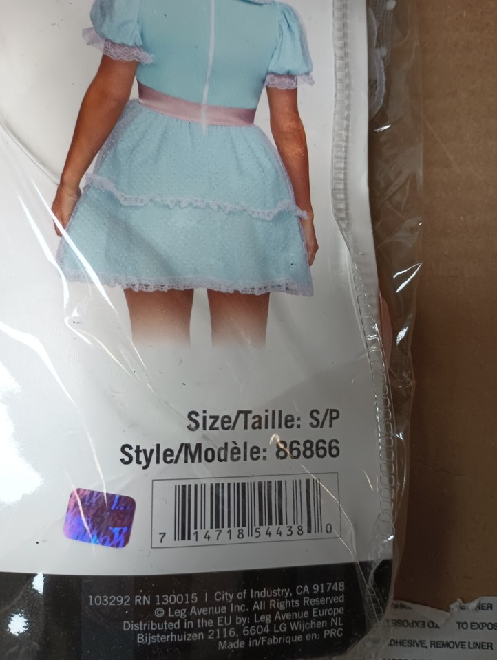 LEG AVENUE CREEPY SIBLING 2 PC ADULT COSTUME SIZE SMALL NEW FAST / FREE