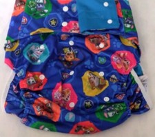 Bolsillo para pañales de tela ABDL.  - Pañal lindo arrugado - Paw Patrol