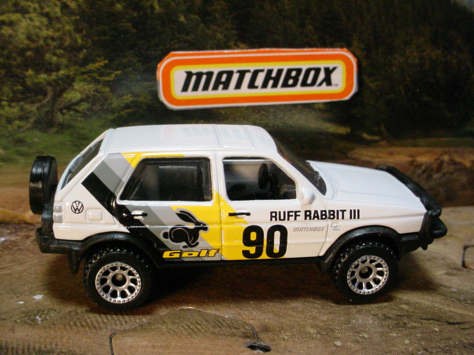 2024 MBX RETRO '90 VOLKSWAGEN GOLF ☆white VW;Ruff Rabbit;2 tools🐇 ...