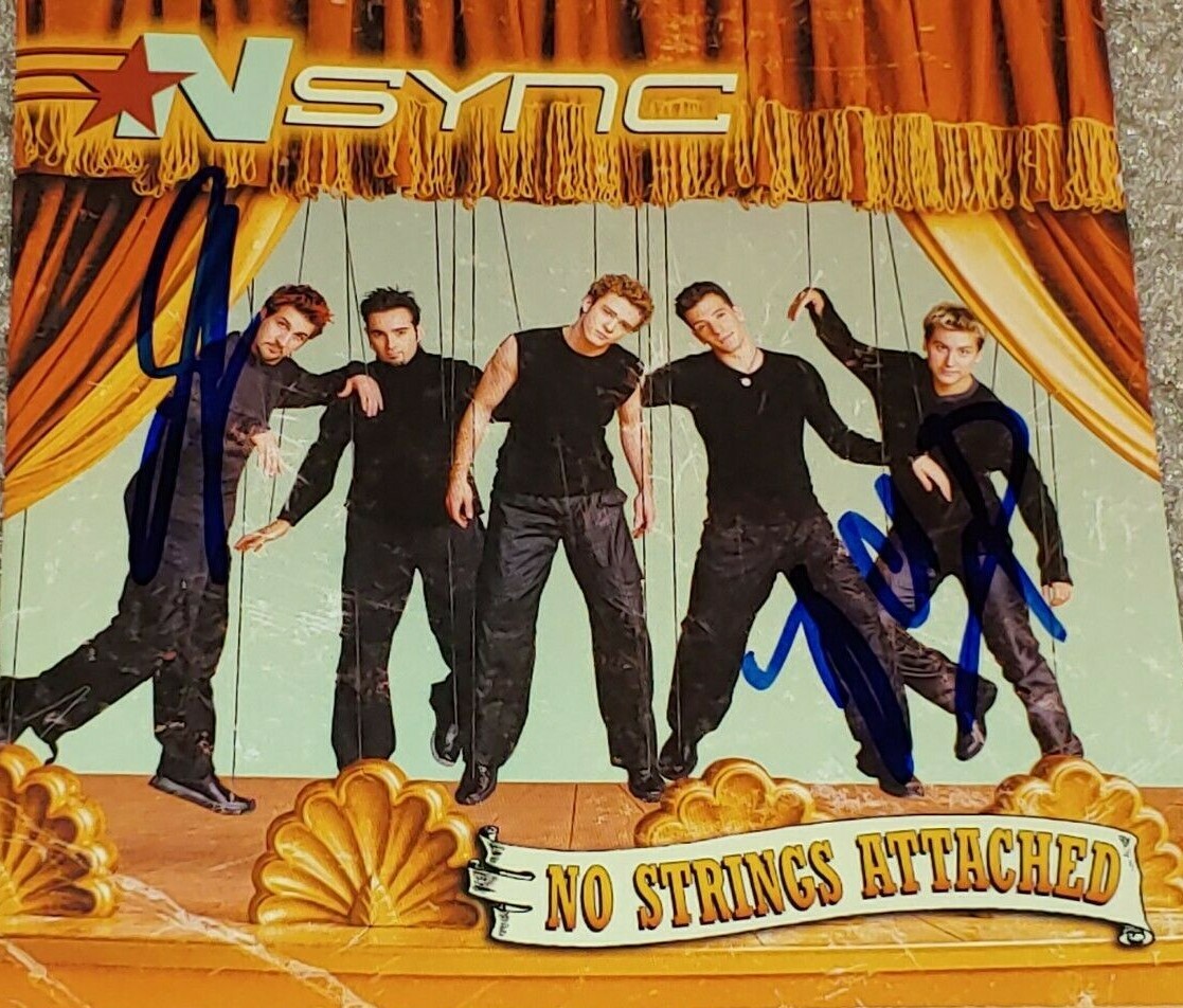 VANNER FORM CD 団体サイン NSYNC SIGNED X2 NO STRINGS ATTACHED CD JOEY FATONE LANCE