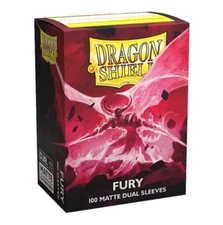 Matte Dual Fury 100 ct Dragon Shield Sleeves Standard Size
