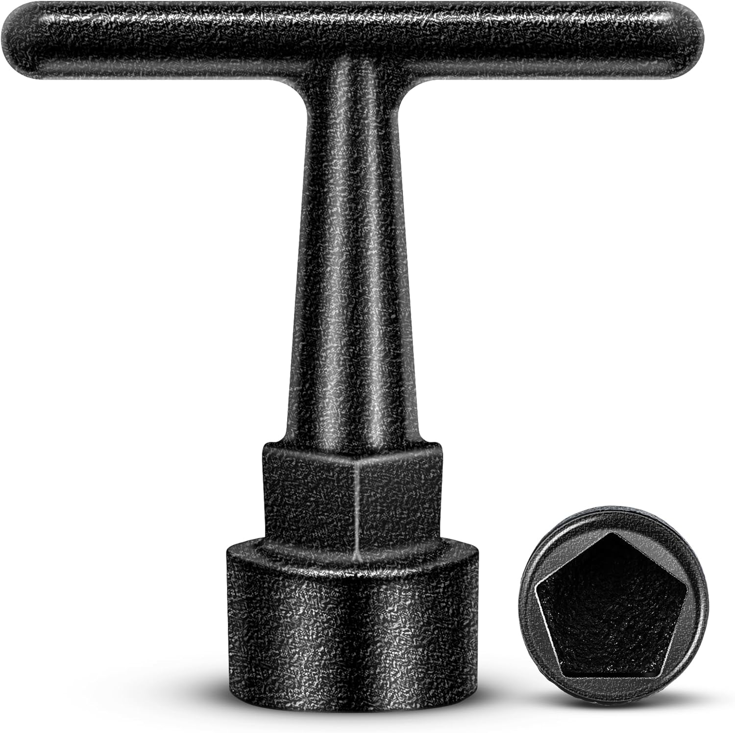 Enhon Curb Box Wrench for Pentagon Curb Boxes, Water Meter Wrench for