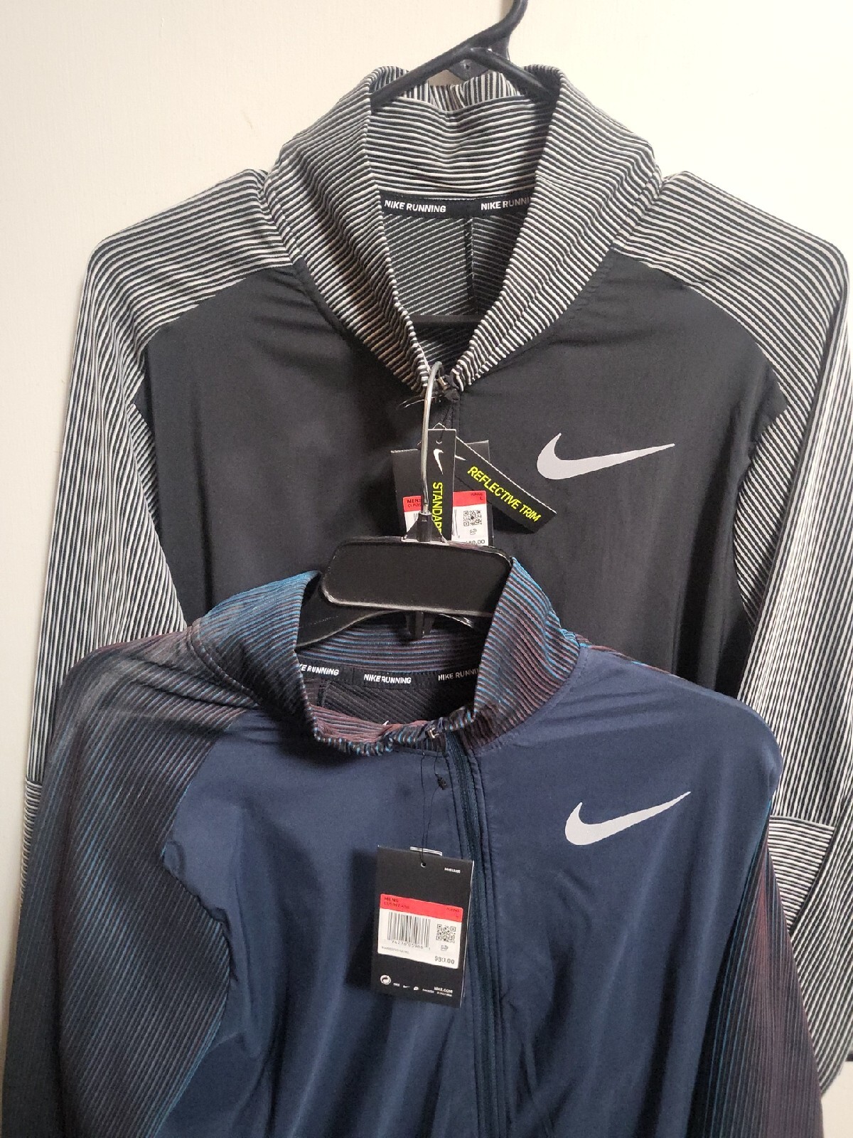 2-NWT-Nike Element Future Fast CU5397-010 Mens Zipper Hybrid Running Top - large image 2
