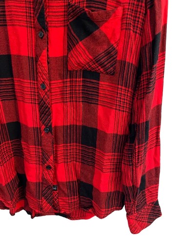 Rails Hunter Plaid Button Down Shirt Red/Black Buffalo Size Small MSRP $148 - Picture 2 of 13