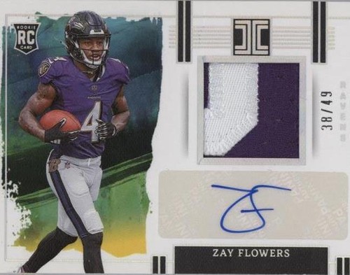 2023 Limited - Zay Flowers /25 Auto RC RPA Amethyst #184 Ravens