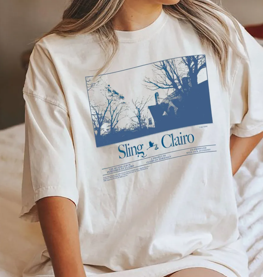 Clairo Sling Merch shirt, Clairo European Tour T-shirt, size