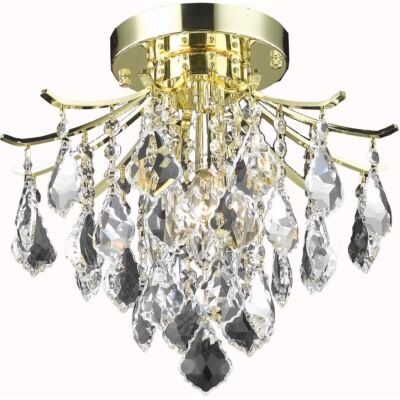 Flush Mount Chandelier Crystal Ceiling Light Fixture Hallway Foyer Living Room