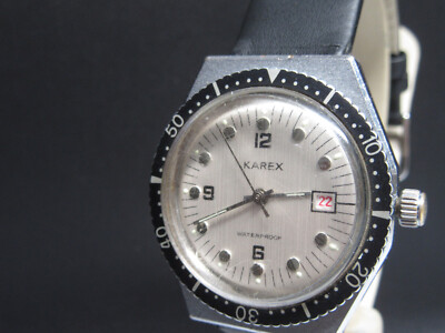 D935   Vintage '' Karex Diver '' Handaufzug Armbanduhr Herrenuhr    TOP
