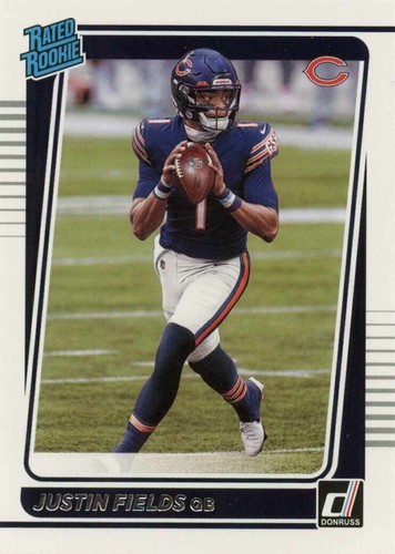 Chicago Bears 2021 Donruss Factory Team Set Justin Fields Rated Rookie Card 253 - Bild 2 von 7