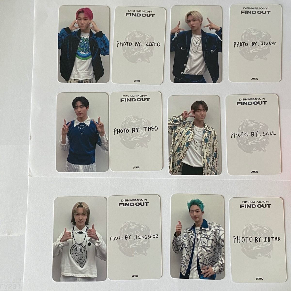 P1Harmony P1H Dear My Muse Disharmony: Find Out Photocard PC POB