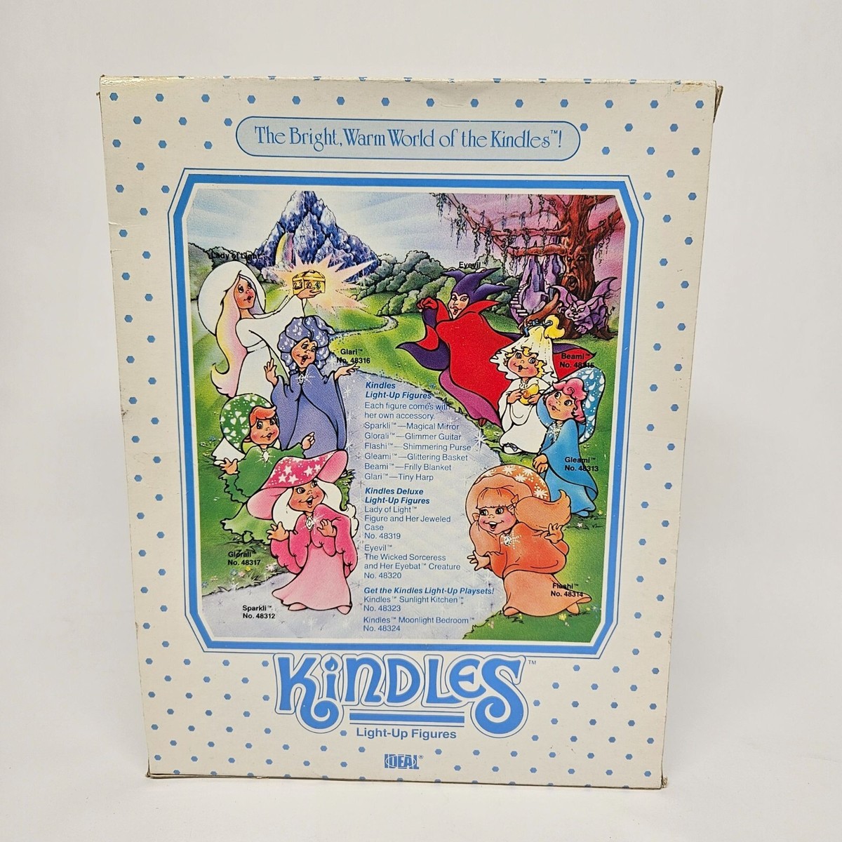 Vintage 1985 Ideal Kindles Doll BEAMI White Light Up Figure NOS