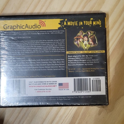 Graphic Audio William W Johnstone Sidewinders Texas Bloodshed CD Audiobook NEW - Picture 2 of 2