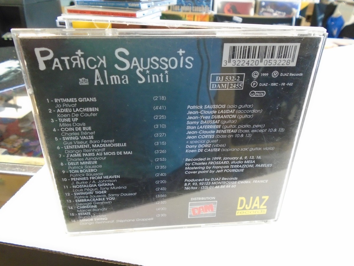 Patrick Saussois & Alma Sinti Self Titled S/T CD [Jazz Parisian 