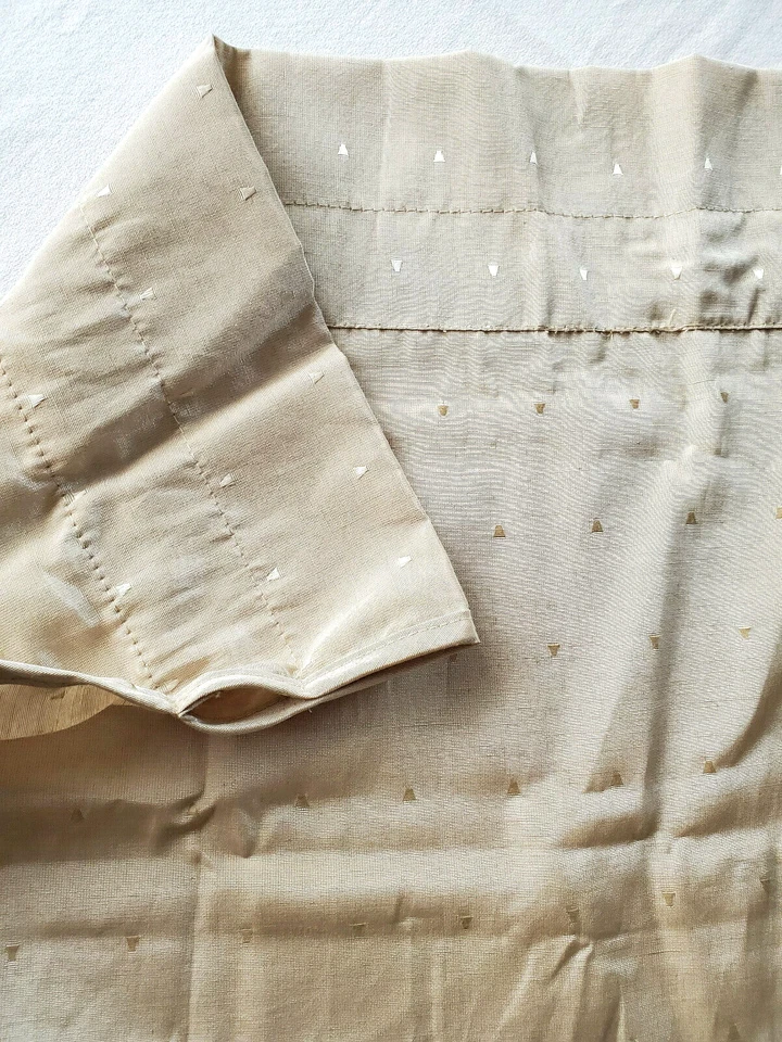 Set of 2 Ascot Valance V-shaped Curtain Designables 40Wx20L Chevron Accents New  - Image 4 of 4