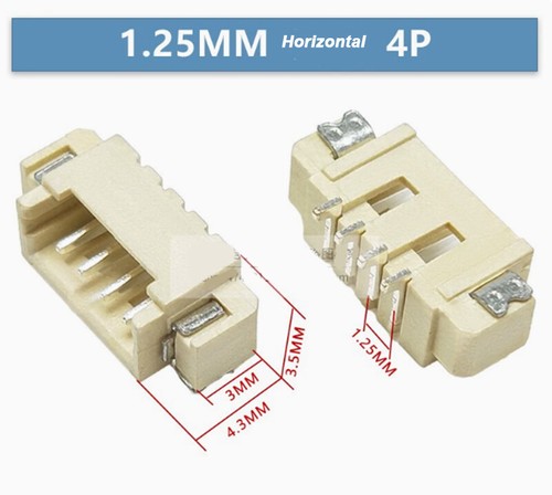 MX1.25MM Horizontal/Vertical SMD Sockets With/Without Cover 2P/3P/4P/5P/6P-16P - Picture 19 of 44