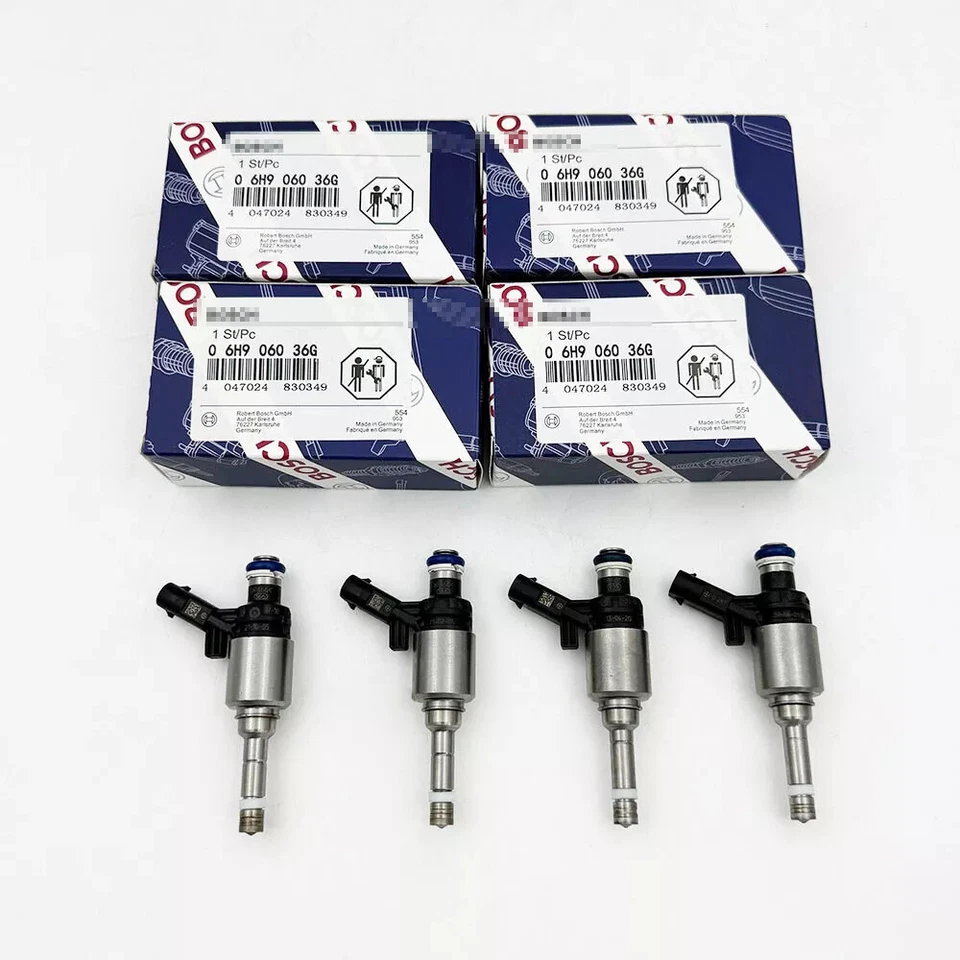 4x BOSCH Fuel Injectors For A4 TT Jetta Golf CCTA 2.0T OEM 06H906036G New - Image 3 of 4