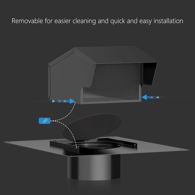 Removable Roof Vents Roof Dryer Vent Cap Kitchen Exhaust Vent Cap Accessories 