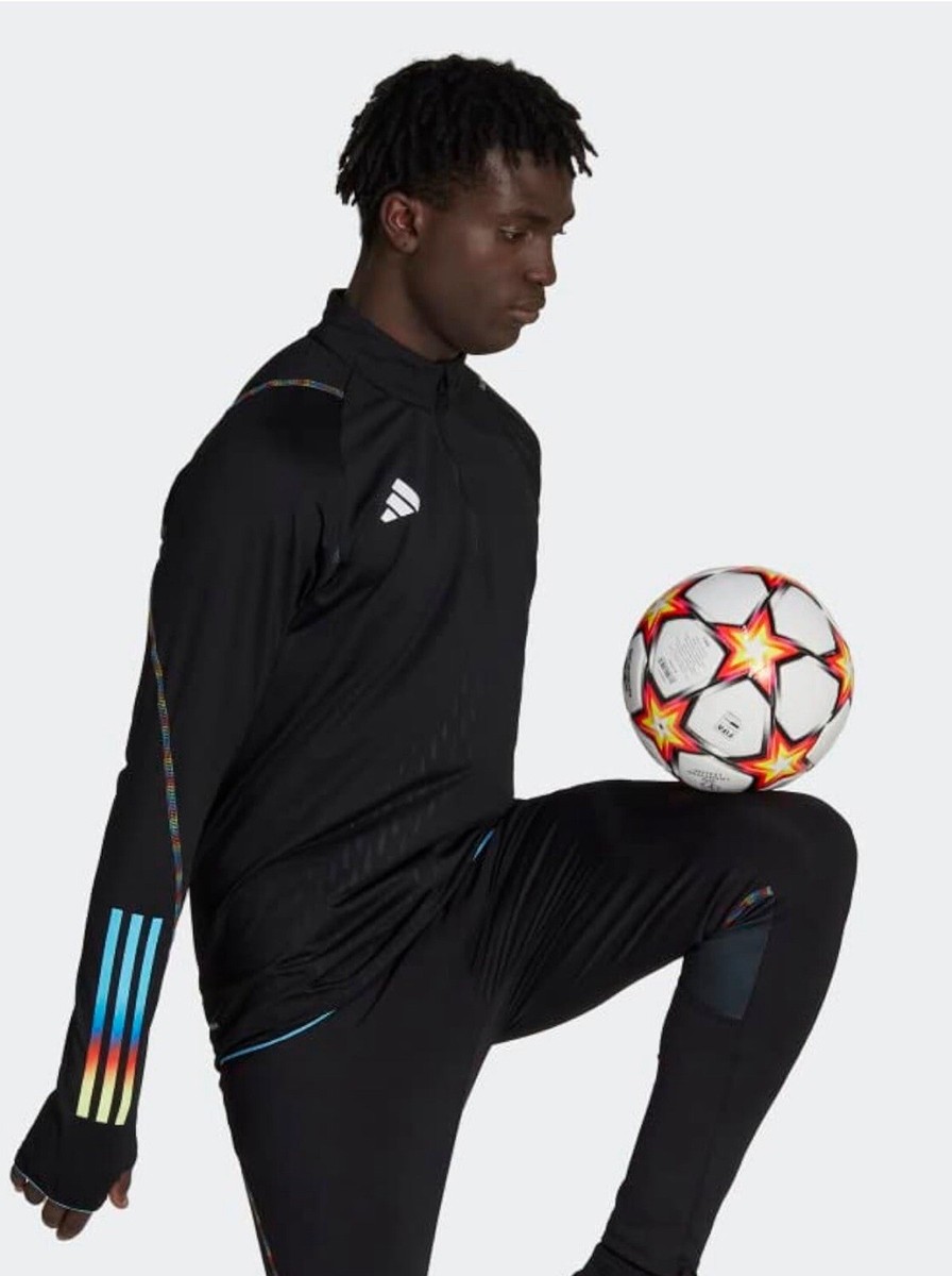 Adidas Tiro 23 Pro Top WC Black Quarter Zip IB5834 Men's S Warm