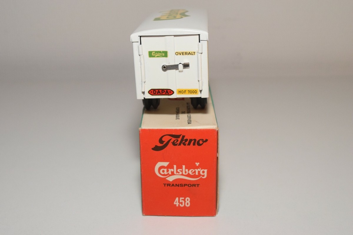 Tekno 1/50 Volvo Semi Remorque Carlsberg 458 - Occasion, Portière Manquante