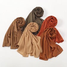 Shimmer Hijab Scarf Women's Muslim Shawl Wrap Headscarf Islamic Long Turban New