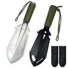 2 Pack Backpacking Trowel Camping Shovel Gardening Tool for Digging Outdoor