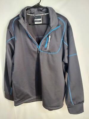 Ecko Function Jacket Men's Size Large Black with Blue Stitching