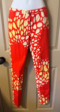 VICTOR BELLAISH Italy Vintage 2000s Pants Skinny Jeans Red Orange Yellow White