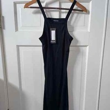 Nasty Gal We Square Black Midi Dress 10