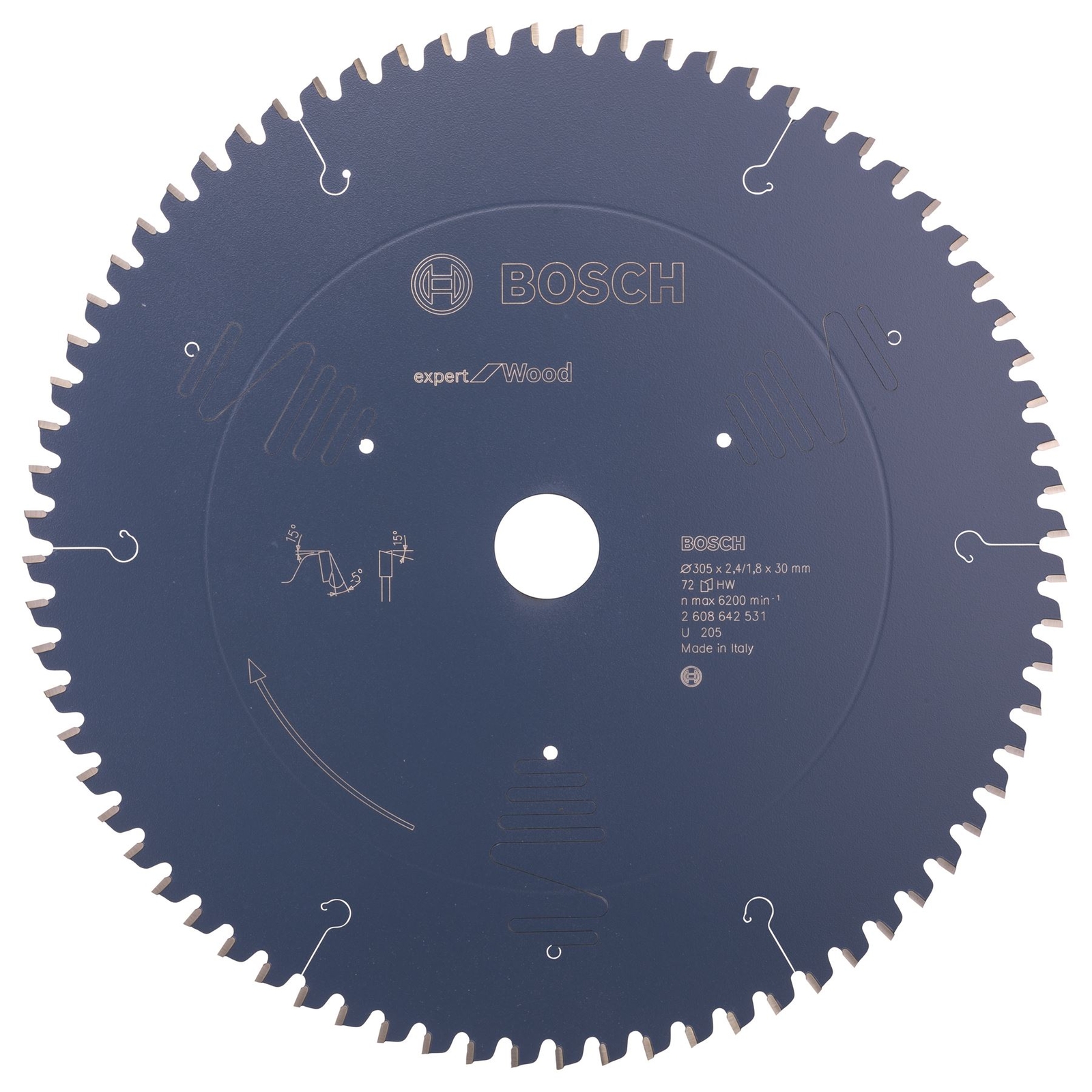 Bosch Expert Wood circular saw blade 305x30x2,4 mm, 72 2608642531