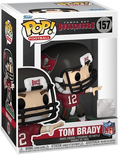 POP! NFL Bucs Tom Brady Home Uniform #157 Vinyl Figure Funko - Picture 2 of 2