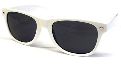 10 Stck. klassische weiße Gläser Sonnenbrillen Herren Damen GROSSE MENGE UK