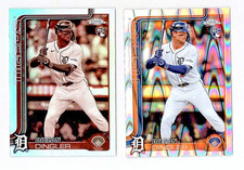 2025 Topps Chrome - Dillon Dingler #274 - RAYWAVE & SEPIA Refractor Lot - TIGERS