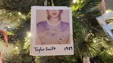 Taylor Swift 1989 Polaroid Shake It Off Musical Christmas Ornament 2015 🔊 Works