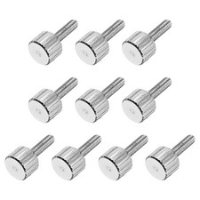 10 Pcs M3 x 10mm Knurled Thumb Screws, 304 Stainless Steel Flat H...