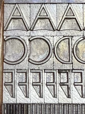 36 pt Sans Serif Light (Mono) for Letterpress Type for printing #1