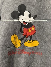 Walt Disney World Mickey Mouse Gray Pullover Sweatshirt size M