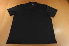 Sport Tek Mens Size 4XLT Black Short Sleeve Performance Polo Shirt New