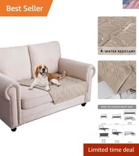 Luxurious Waterproof Reversible Dog Blanket - 30x53 Inch in Antique Beige