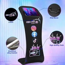 Portable Assembling Tablet Stand for iPad Photo Booth Sharing Station Kiosk